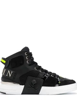 Philipp Plein высокие кеды Skull