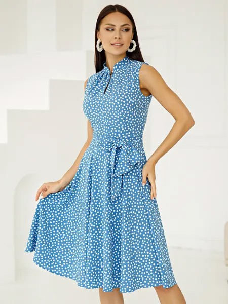 Платье женское Grey Cat GPl00225L(diega) голубое 42 RU