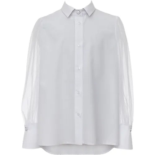 Школьная рубашка SLY, размер 134, белый