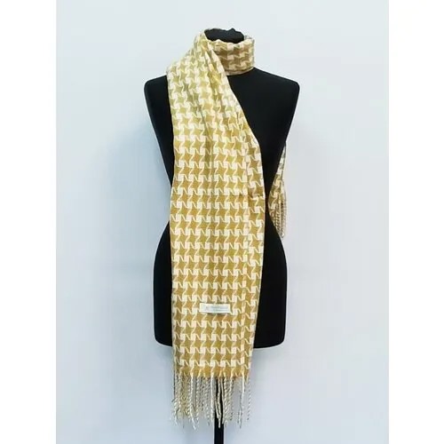 Палантин Cashmere, 195х70 см, горчичный