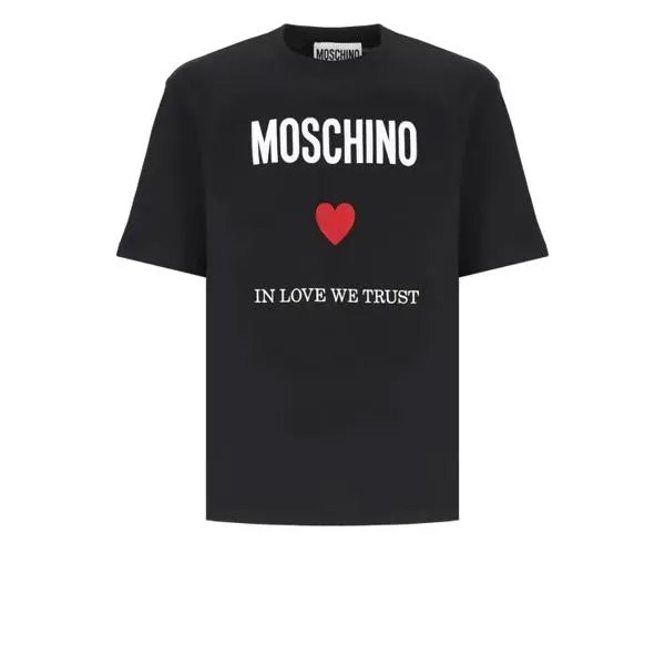 Футболка t-shirt with logo Moschino, черный