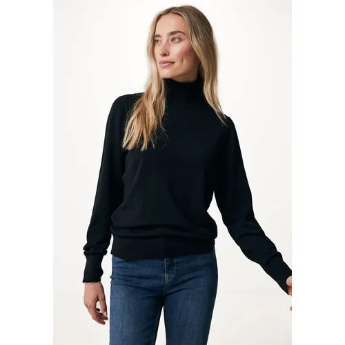 Водолазка MEXX, длинный рукав, свободный силуэт, размер XXL, черный
