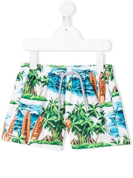 Mc2 Saint Barth Kids плавки-шорты Hawaiian Dream