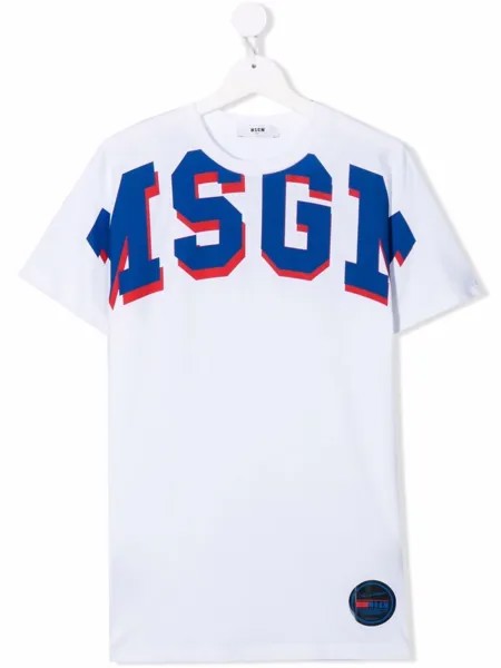 MSGM Kids футболка с логотипом