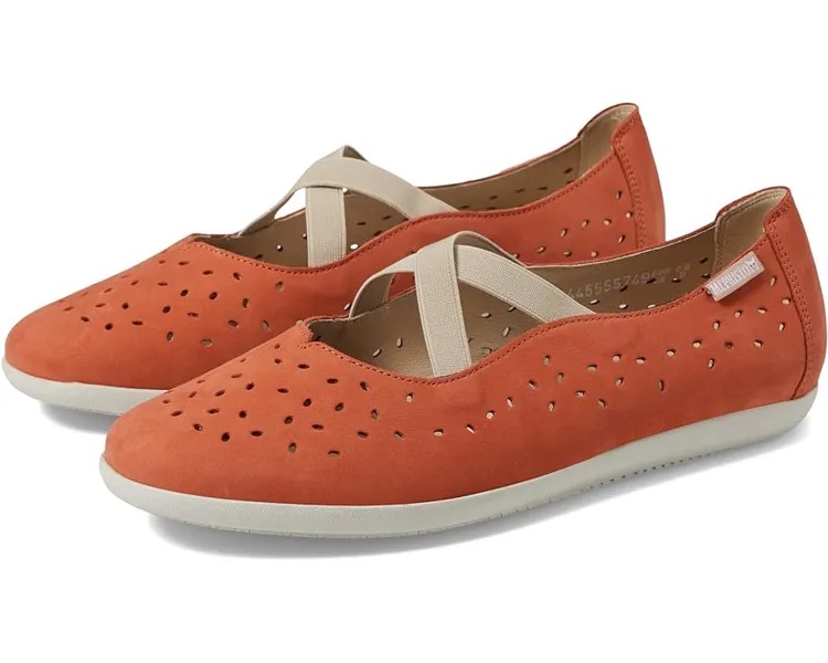 Туфли на плоской подошве Mephisto Karla Perf, цвет Terracota Nubuck