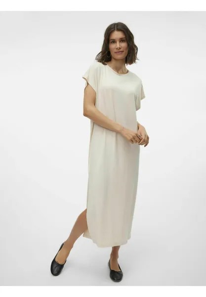 Платье из джерси SINI LANGES Vero Moda, кремовый