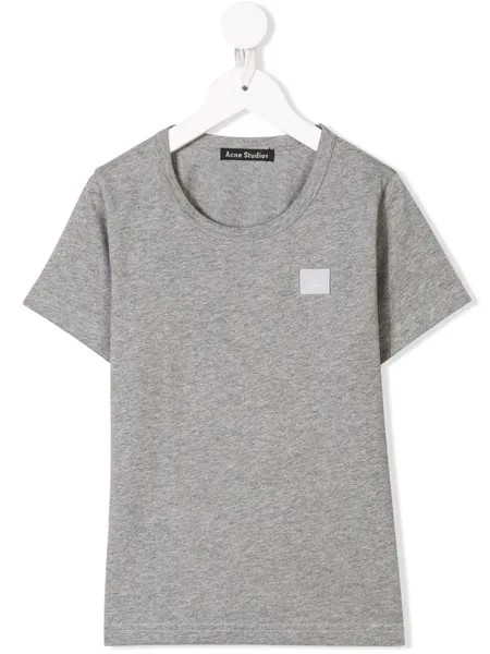 Acne Studios Kids футболка с нашивкой-логотипом