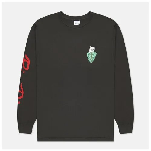 Мужской лонгслив Ripndip Nermal Portrait чёрный , Размер S