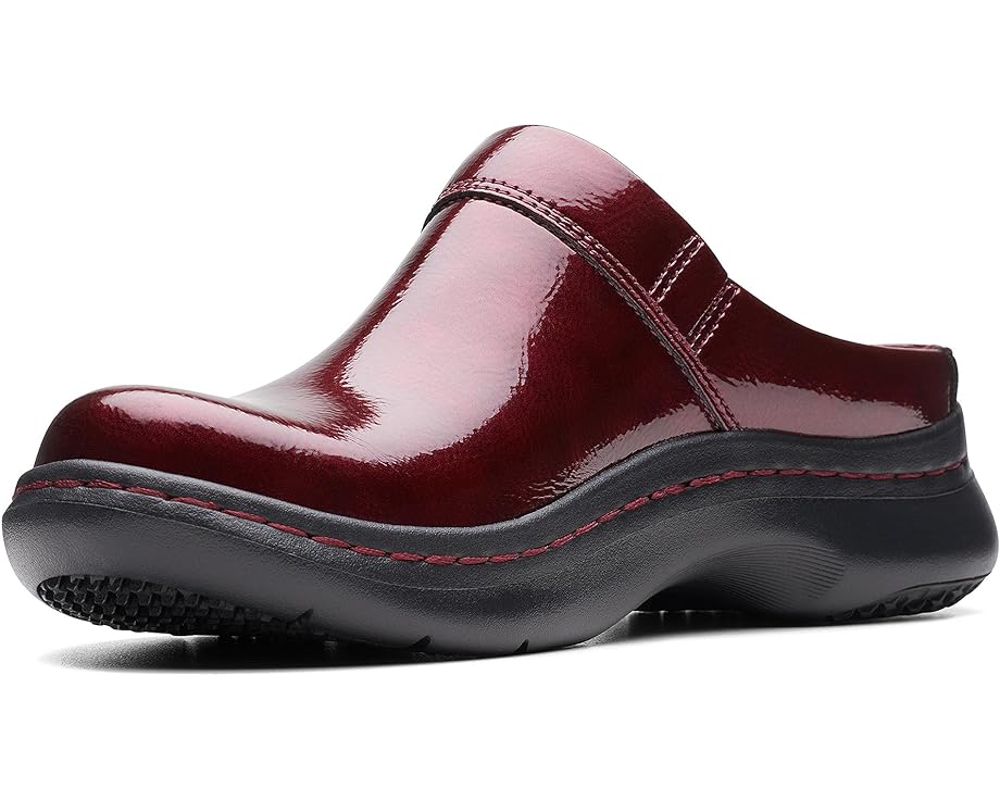 Сабо Clarks ClarksPro Clog, цвет Burgundy Patent Synthetic