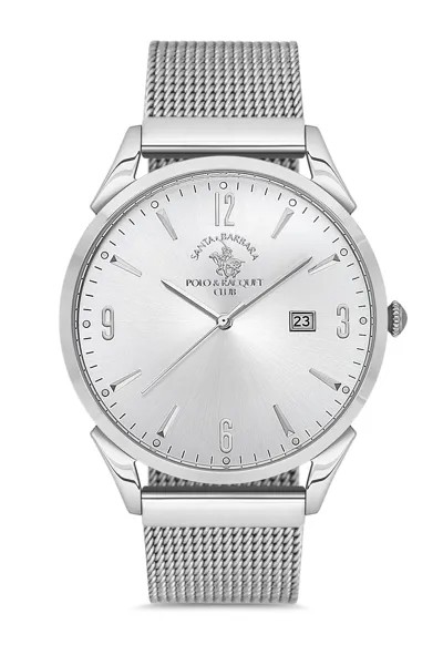 Наручные часы мужские Santa Barbara Polo & Racquet Club SB.1.10167-5 серебристые