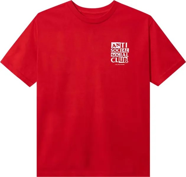 Футболка Anti Social Social Club Muted Tee 'Red', красный