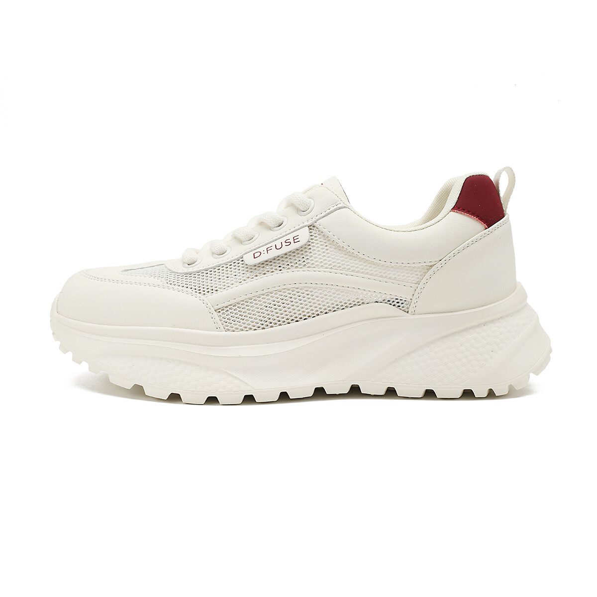 Кроссовки D:FUSE SCANDINAVIA Chunky Sneakers Women's Low-top Beige/Red, бежевый/красный