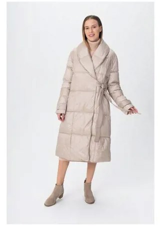 Приталенное пальто с отложным воротником WDL 200508 Белый 46