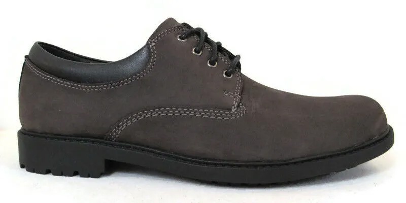 Мужские непромокаемые туфли из нубука шоколадного цвета CLARKS OAKDALE, размер 9, 63304