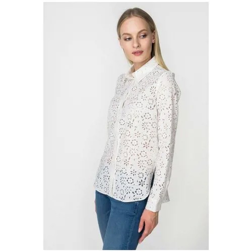 Рубашка с цветочными узорами Fashion.Love.Story 18CR2063 Хаки 42