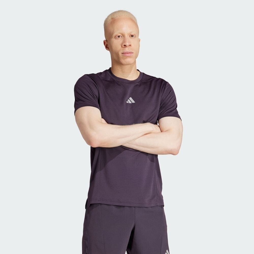 Футболка Adidas DESIGNED FOR TRAINING HIIT Workout HEAT. RDY Short Sleeve T-Shirt, цвет Aurora Black