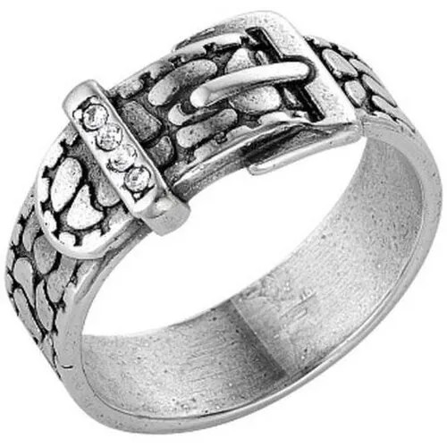 Кольцо Красная Пресня, бижутерный сплав, латунь, серебрение, размер 18.5, серебряный