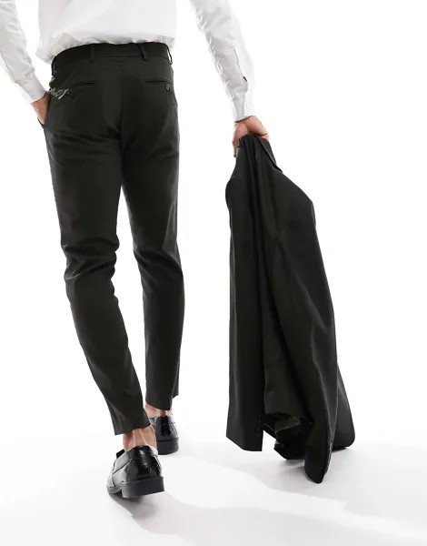 Темно-зеленые брюки узкого кроя Selected Homme