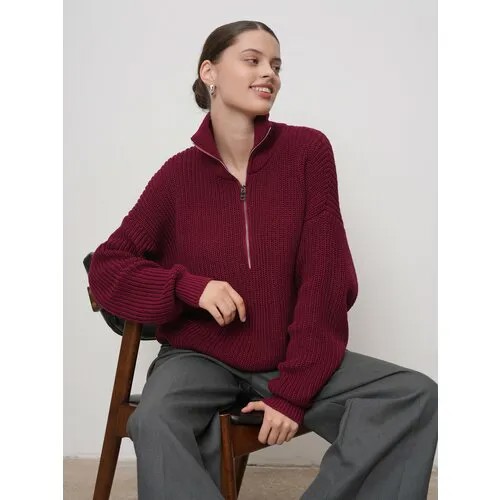 Свитер KIVI CLOTHING, размер 40-48, , бордовый