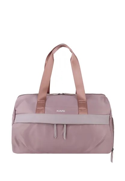 Дорожная сумка женская Kari A63580 розовый, серый, 25х44х23 см