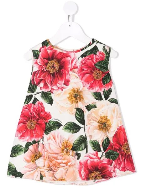 Dolce & Gabbana Kids платье с цветочным принтом