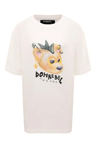 Хлопковая футболка DOMREBEL