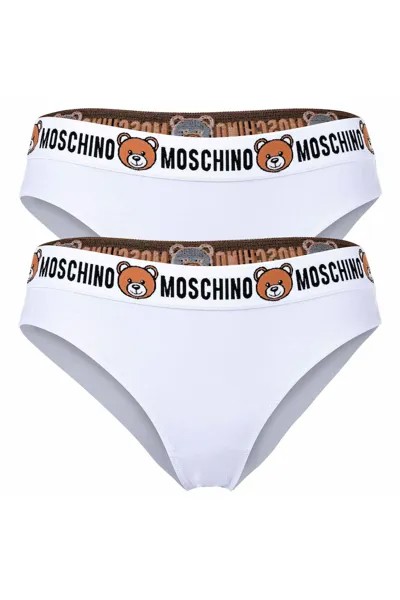 Бразильское бикини - 2 пары Moschino Underwear, белый