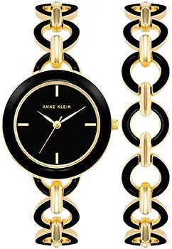 Fashion наручные  женские часы Anne Klein 4066BKST. Коллекция Boyfriend