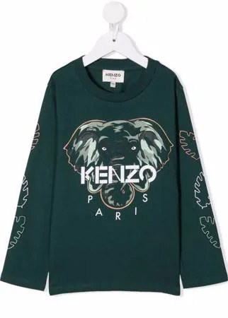 Kenzo Kids футболка с принтом