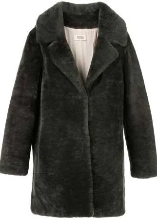 Yves Salomon Meteo однобортное пальто Teddy