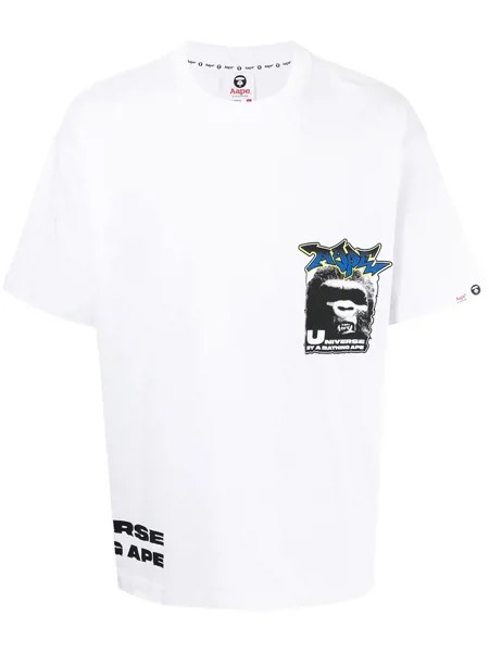 AAPE BY *A BATHING APE® футболка с логотипом