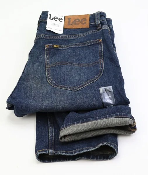 Мужские прямые джинсы стандартного кроя New Lee Heritage плотностью 12,5 унций из тяжелого денима