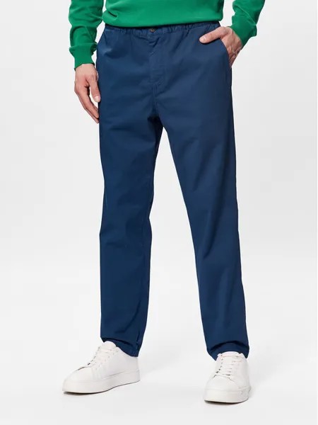 Тканевые брюки узкого кроя United Colors Of Benetton, синий