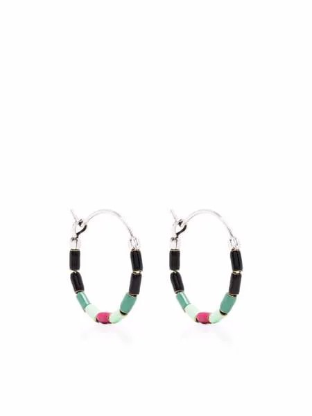 Isabel Marant bead-detail hoop earrings