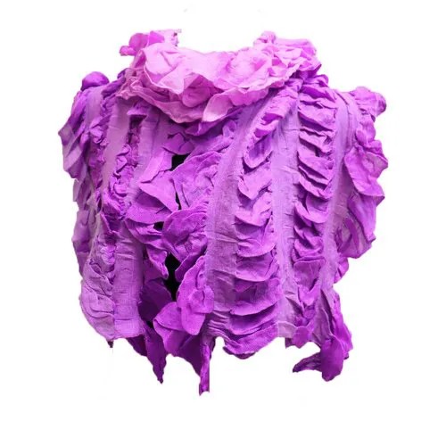Шарф Crystel Eden,145х30 см, розовый, фиолетовый