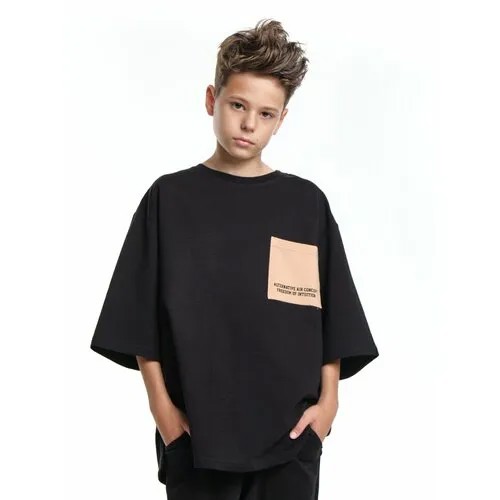 Футболка Mini Maxi, размер 140, черный