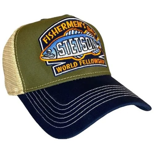 Бейсболка STETSON, размер 54/58, бежевый, синий