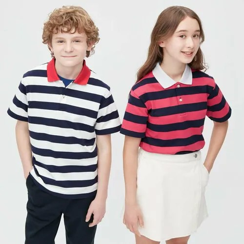 Поло Uniqlo, размер 13Y(160), синий