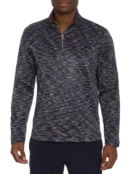 Трикотажный пуловер с молнией до половины длины Waterford Robert Graham, цвет berry