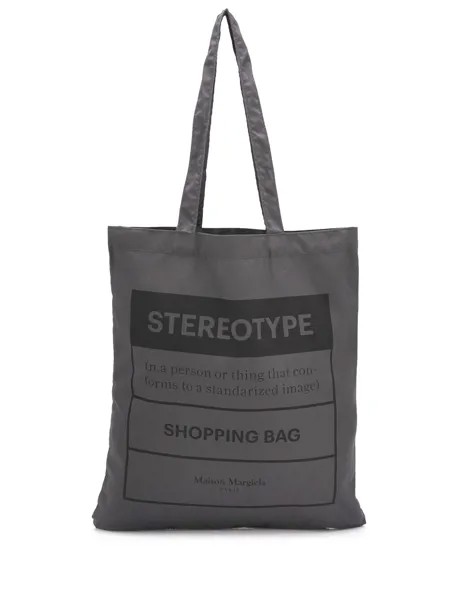 Maison Margiela сумка-тоут с принтом Stereotype