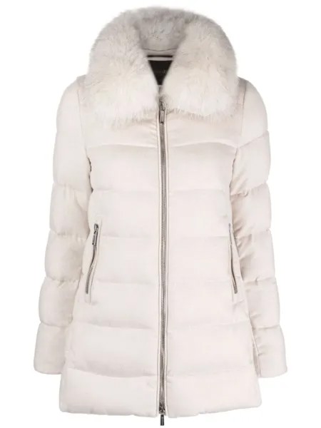 Moorer пуховик Dorado-Fur-LS9, нейтральный цвет