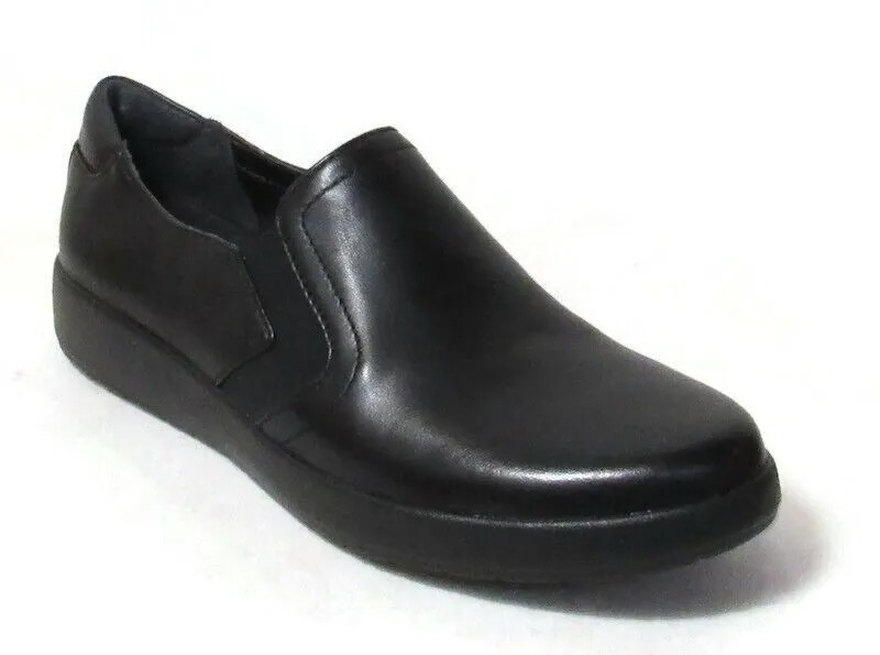 Черные легкие женские туфли без шнуровки ROCKPORT DEVONA DOUBLE GORE #CH0469