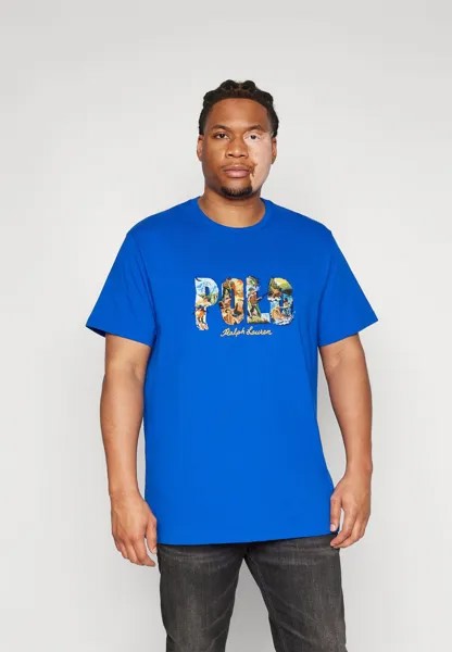 Футболка с принтом Polo Ralph Lauren Big & Tall, Королевский синий