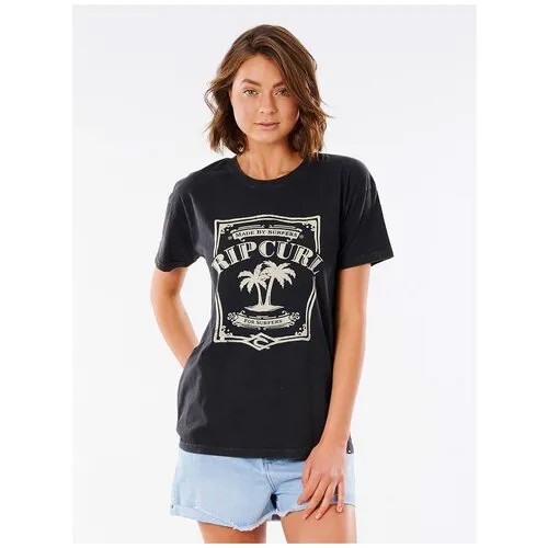 Футболка Rip Curl PANOMA OVERSIZED CUFF TEE, цвет 8264 WASHED BLACK, размер M