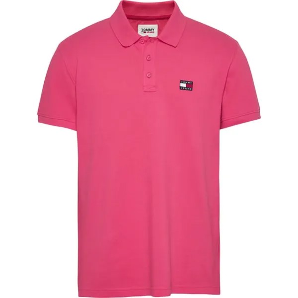 Поло с классическим значком Polo ss Tommy Jeans, розовый