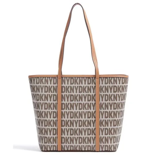 Сумка тоут DKNY, коричневый