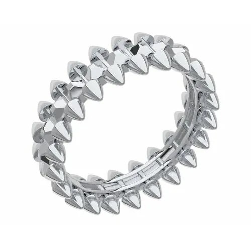Кольцо POKROVSKY кольцо из серебра 0101717-00245, серебро, 925 проба, родирование, размер 18, черный