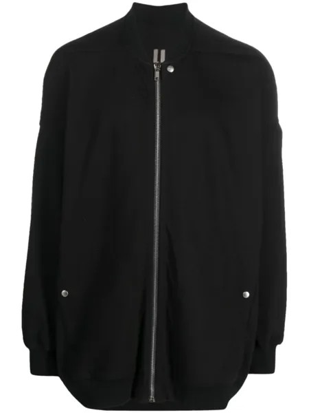 Rick Owens бомбер на молнии, черный