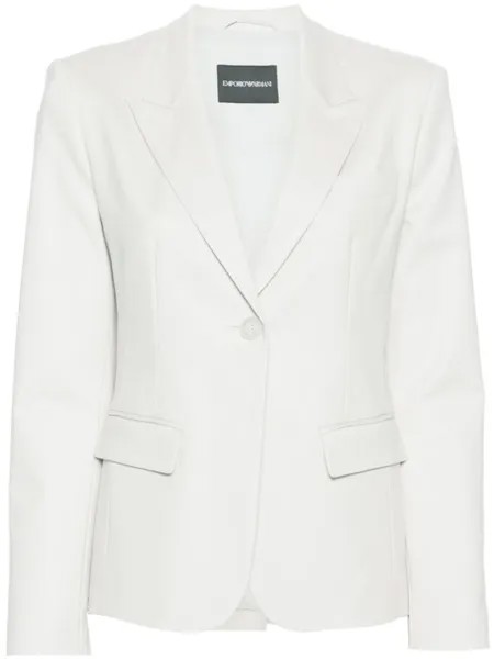 Однобортный пиджак Emporio Armani, серый