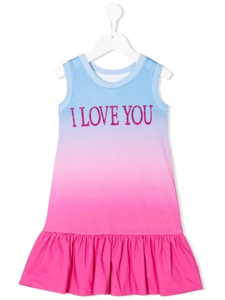 Alberta Ferretti Kids платье I Love You